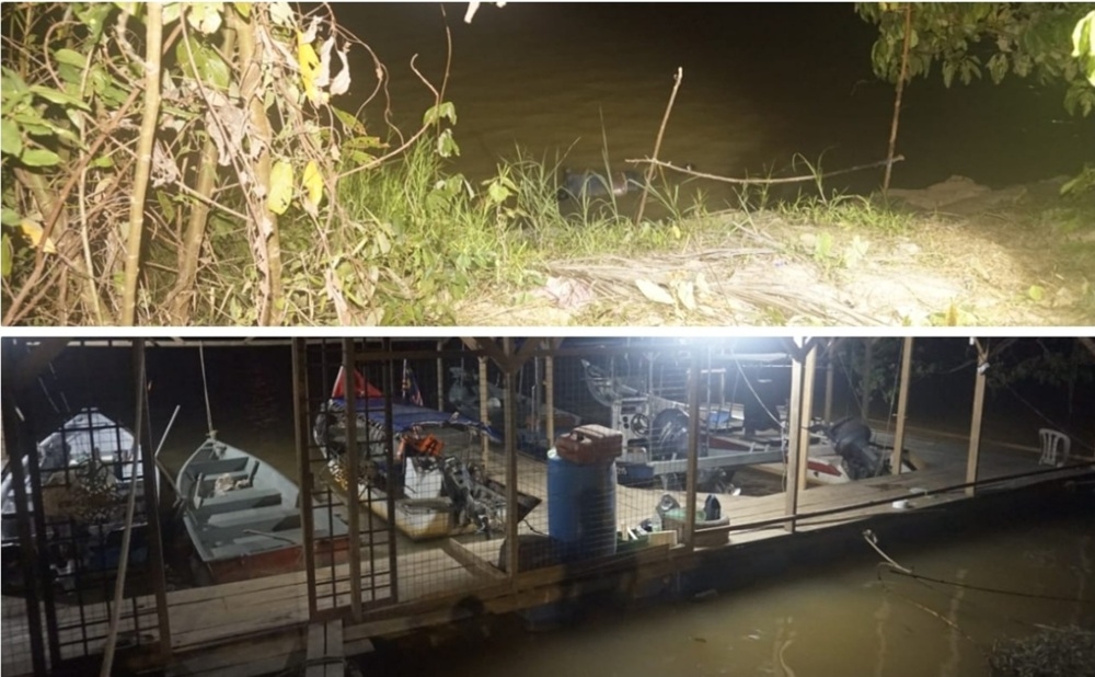 Two men were found drowned in the Kelantan River near Kampung Pasir Pekan in Wakaf Bharu, Tumpat, on Friday. — Picture courtesy of IPD Tumpat