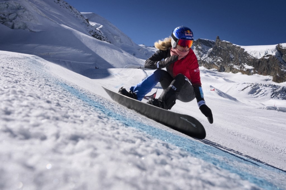 The Sochi 2014 women's snowboard cross champion, who races wearing a drawn-on moustache as a good-luck charm, reached the final of celebrity ballroom dancing show StarDance on Czech TV in 2023. — Red Bull Content pool pic via AFP