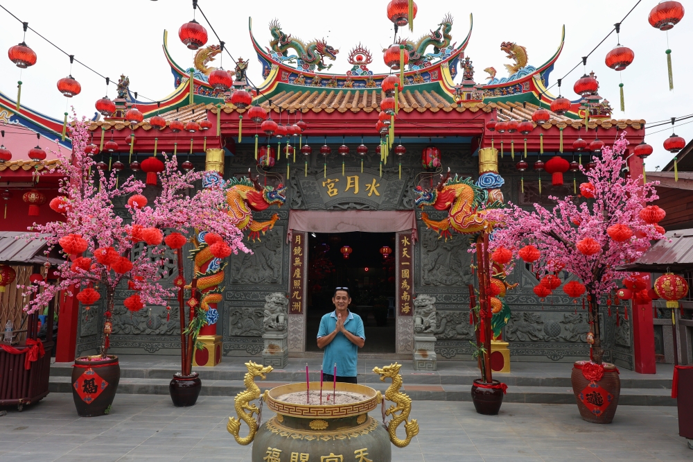 From plum blossoms to lanterns: Kelantan locals light up 600-year-old Swee Nyet Keung temple for CNY