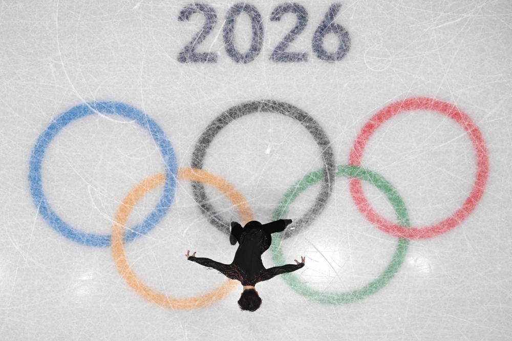 Japan’s Shun Sato competes in the figure skating men’s singles free skating team event during the Milano Cortina 2026 Winter Olympic Games at Milano Ice Skating Arena in Milan, Italy on February 8, 2026. — AFP pic