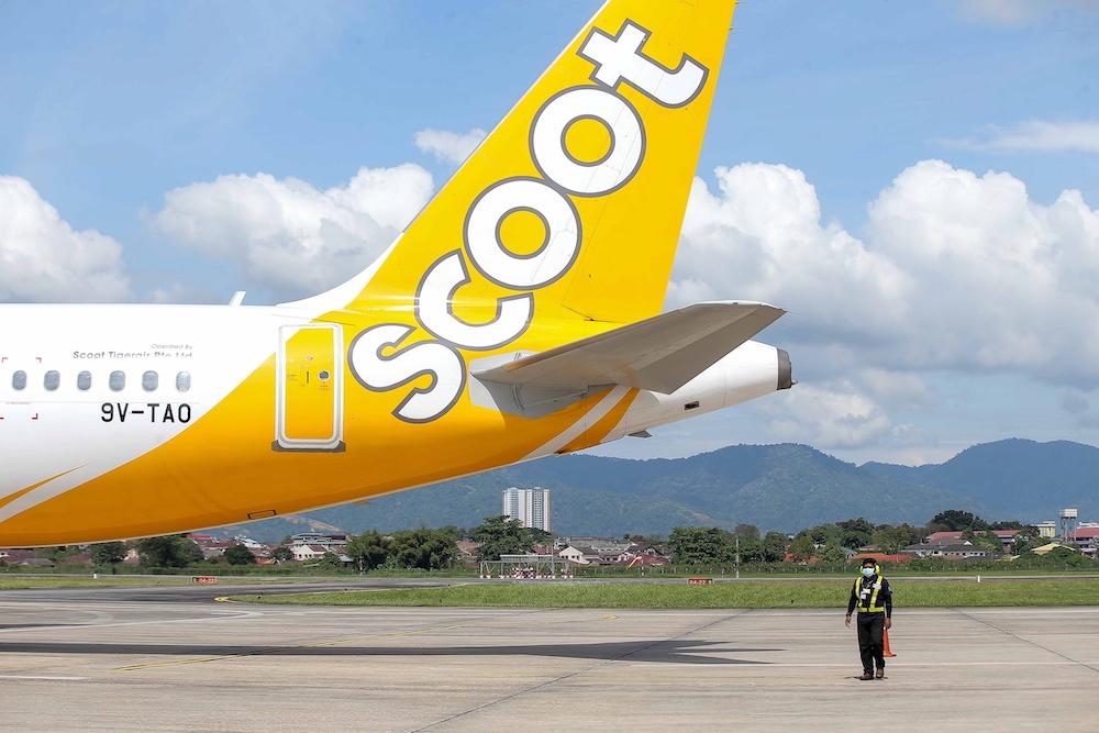 A Scoot budget airline flight from Kuala Lumpur to Singapore scheduled for February 9 was cancelled due to a technical fault. — Picture by Farhan Najib