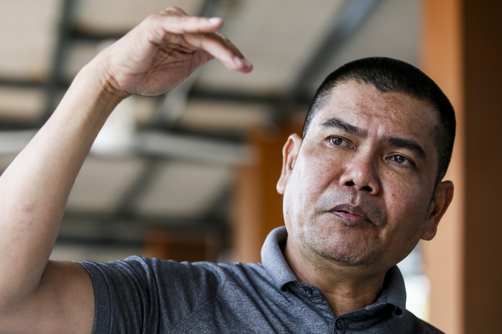 Sungai Besar Umno division chief Datuk Seri Jamal Md Yunos speaks during an interview at MSekin Wonderland in Sekinchan on July 12, 2023. — Picture by Hari Anggara