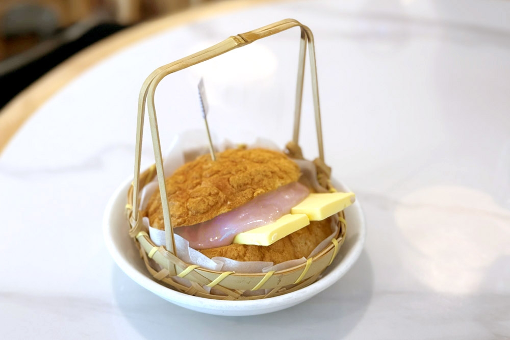 Taro Butter Pineapple Bun. — Picture by CK Lim