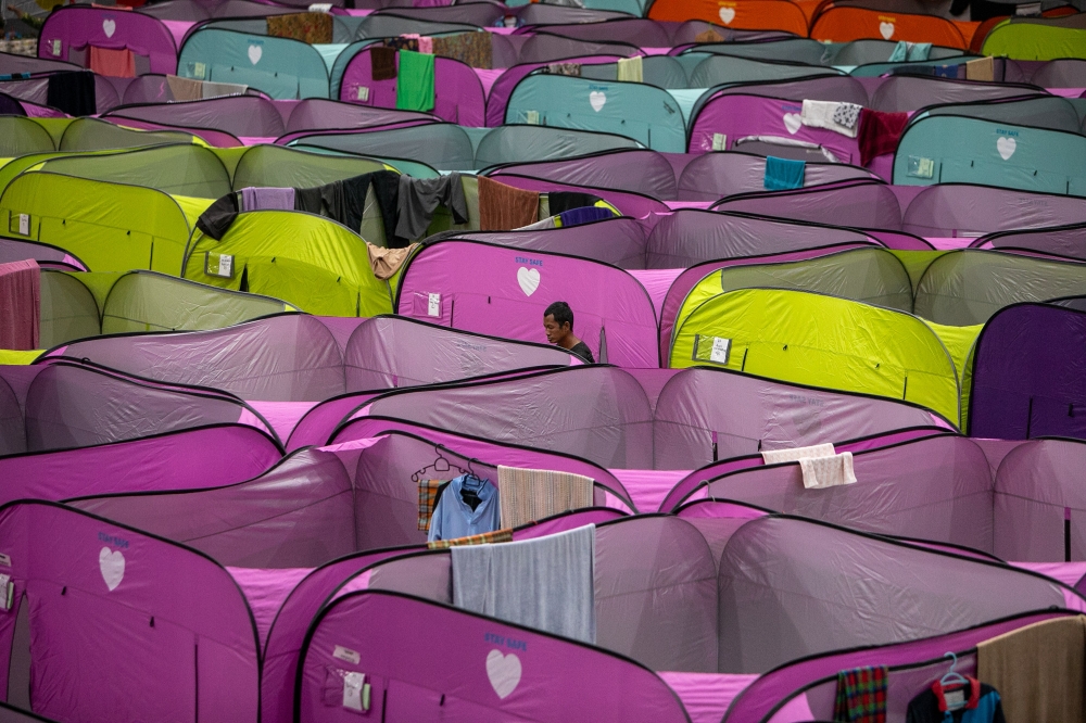 The Sabah State Disaster Management Committee secretariat said in a statement that all victims are residents from seven villages who are currently sheltering at one temporary evacuation centre (PPS) at the SK Padang Berampah hall, which has been operating since noon. — Bernama pic