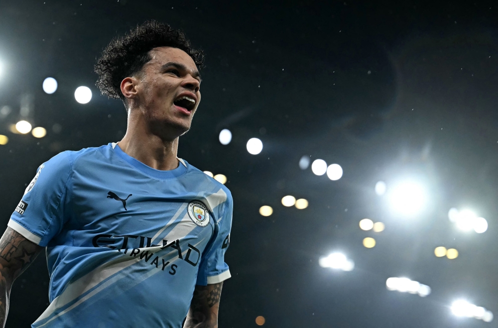 Manchester City's English midfielder #33 Nico O'Reilly celebrates scoring the team's second goal during the English Premier League football match between Manchester City and Fulham at the Etihad Stadium in Manchester, north west England, on February 11, 2026. — AFP pic 