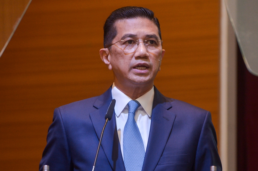 Bersatu secretary-general Datuk Seri Mohamed Azmin Ali said Tan Sri Muhyiddin Yassin’s decision to announce his resignation as Perikatan Nasional (PN) chairman while in London was made without prior consultation with coalition leaders. — Picture by Miera Zulyana