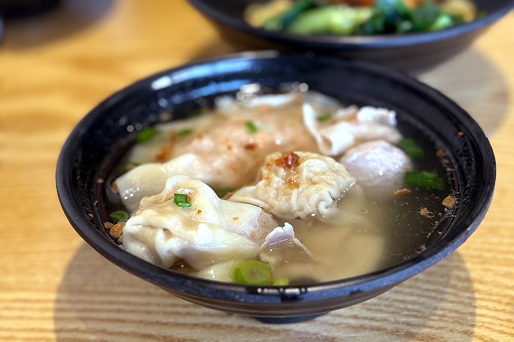 Combo Pork Bowl: ‘sui kow’, sliced pork, pork meatballs and ‘wantans’. — Picture by CK Lim