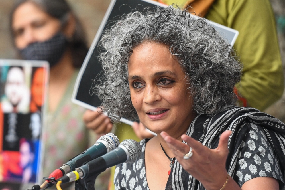 Award-winning Indian writer Arundhati Roy said Friday she was withdrawing from the Berlin Film Festival over jury president Wim Wenders’s comments that cinema should ‘stay out of politics’ when asked about Gaza. — AFP pic