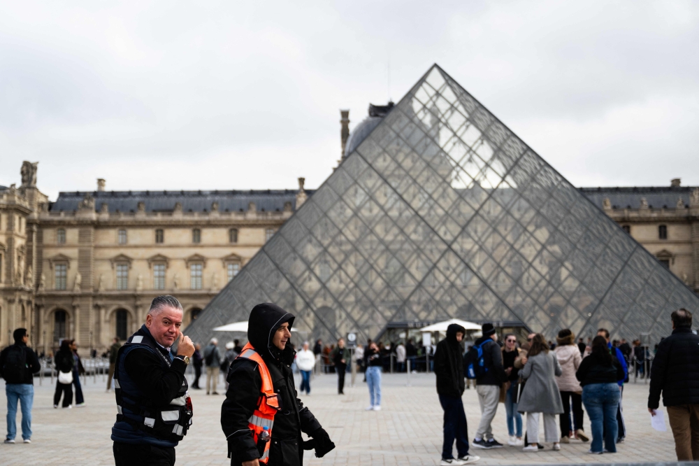 After a break-in, strikes and a ticket fraud scandal, the beleaguered Louvre museum in Paris said Friday it had suffered a water leak in its most-visited wing, the second flood in three months. — AFP pic