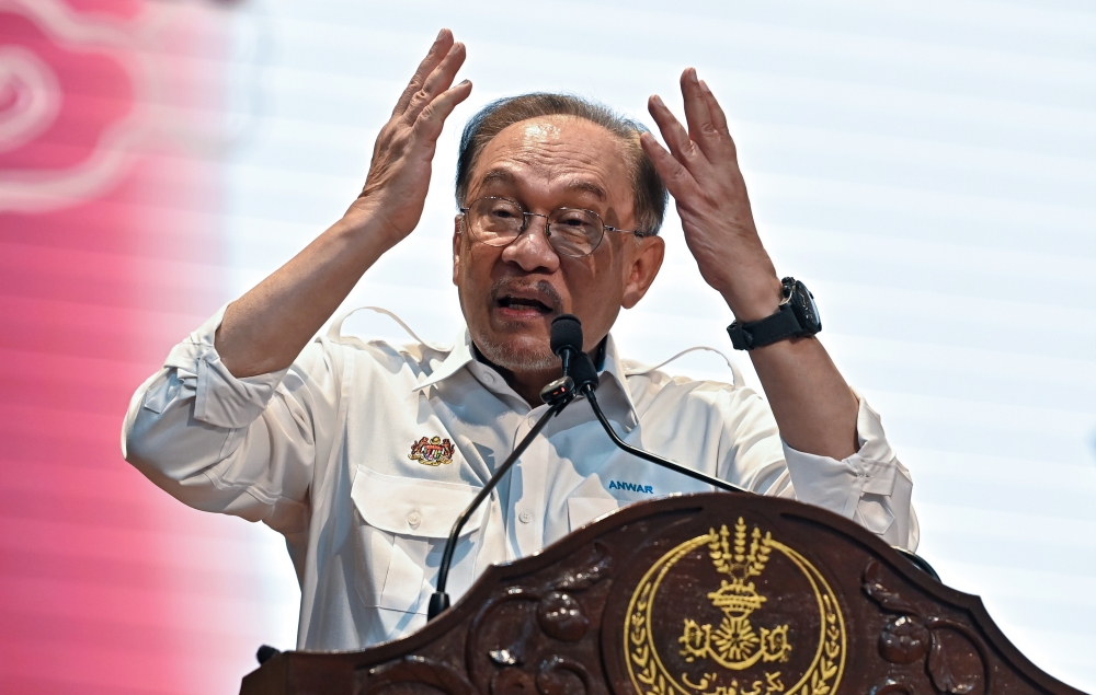 Prime Minister Datuk Seri Anwar Ibrahim said the funding would be in addition to the RM80 million he announced in January for the maintenance and repair of schools. — Bernama pic