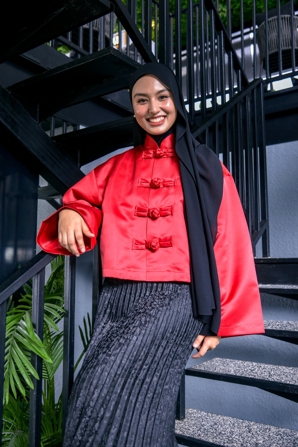 Singer Layla Sania Khairuzikri poses for a photo during the launch of her first Chinese New Year song ‘Xin Nian Re Nao’ at Santai House, Trec Kuala Lumpur. — Bernama pic
