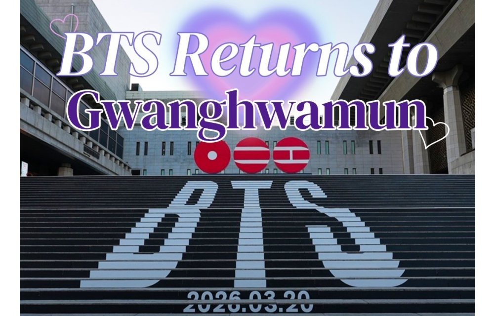 BTS has chosen Gwanghwamun Square, an iconic landmark in the heart of Seoul, as the venue for a free concert on March 21. — Picture via X/VisitKorea