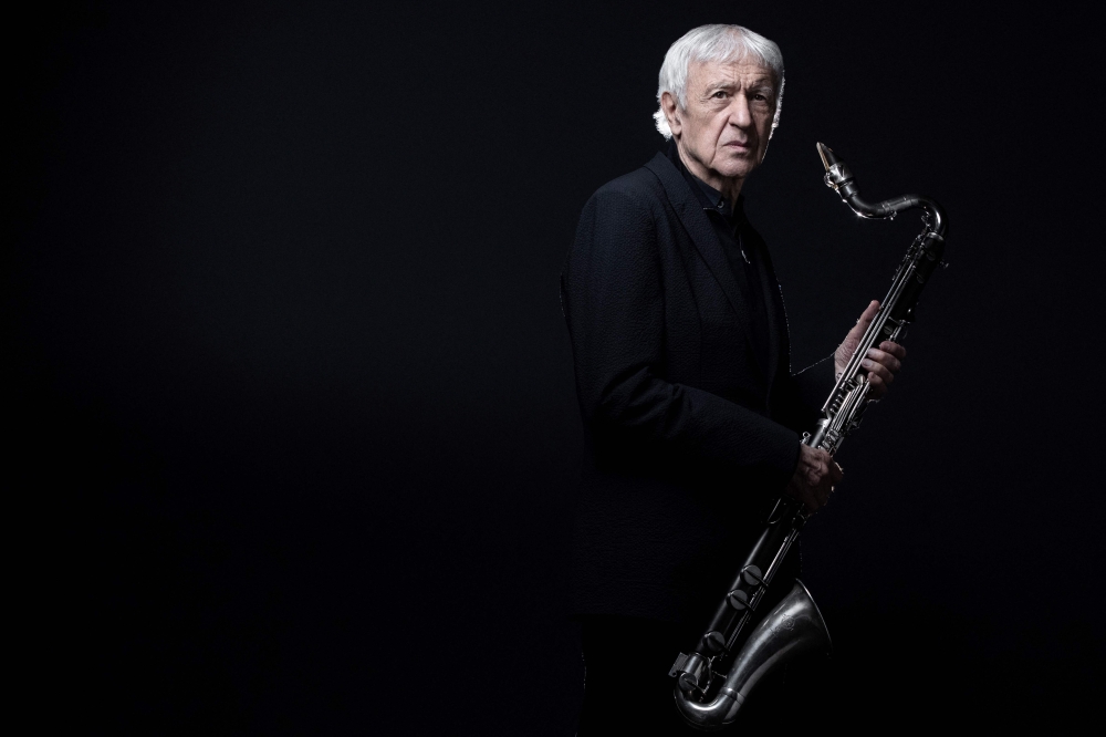 French musician Michel Portal poses during a photo session in Paris on May 6, 2021. French clarinetist musician Michel Portal, a leading figure in contemporary jazz and multi-award winner during his career, died at the age of 90, one of his artistic agents, Marion Piras, told AFP yesterday. — AFP pic 