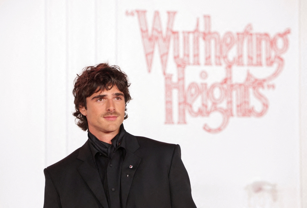 Cast member Jacob Elordi attends a premiere for the film ‘Wuthering Heights’ in Los Angeles, California January 28, 2026. — AFP pic