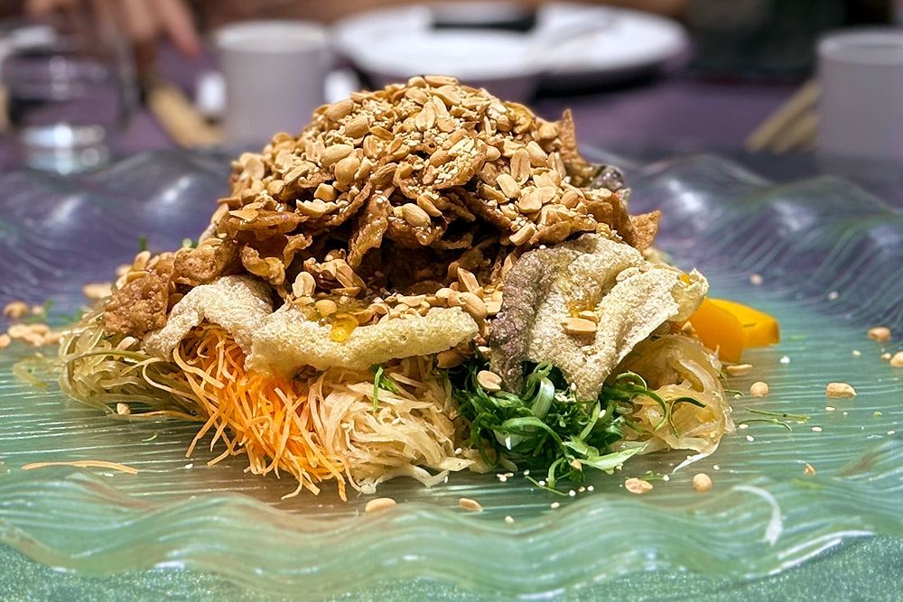 The requisite platter of ‘yee sang’. — Picture by CK Lim