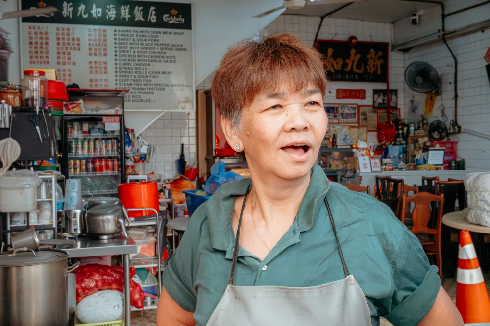 Kong Siew Chang, 64, a 40-year veteran restaurateur said with modernisation, history can be neglected but the upgrading work and preservation of Jalan Sang Guna bodes well for tourism.— Picture by Raymond Manuel.