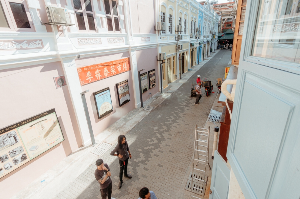  Aerial view of Madras Lane. — Picture by Raymond Manuel.