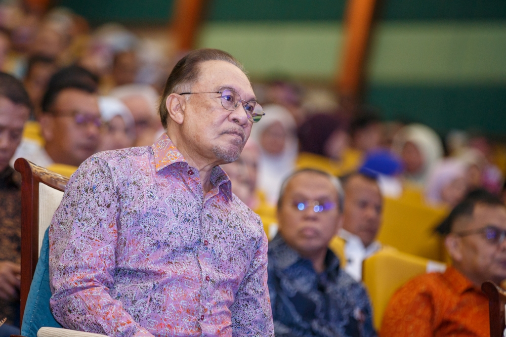 Prime Minister Datuk Seri Anwar Ibrahim stated that the government has never prevented or restricted any religious activities, but rather, the Federal Constitution must guide them. — Picture by Raymond Manuel