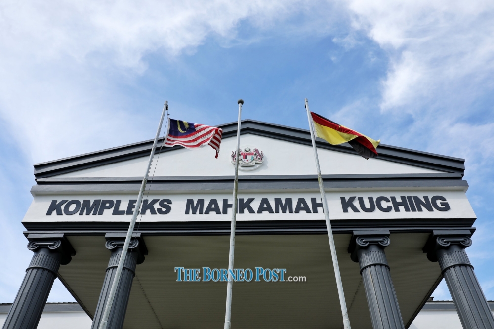 A security guard claimed trial in the Sessions Court here today to three charges involving child pornography activities and possession of child sexual abuse material and obscene content on a smartphone. — The Borneo Post pic