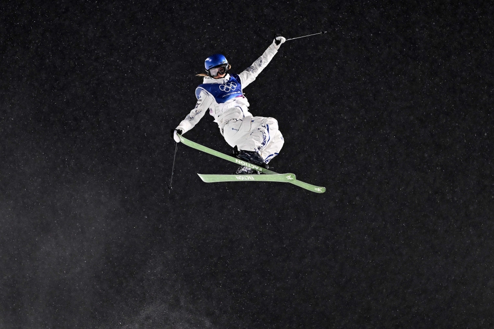 China’s Eileen Gu competes in the freestyle skiing women’s freeski halfpipe qualification run 1 during the Milano Cortina 2026 Winter Olympic Games at Livigno Snow Park, in Livigno (Valtellina), on February 19, 2026. — AFP pic 