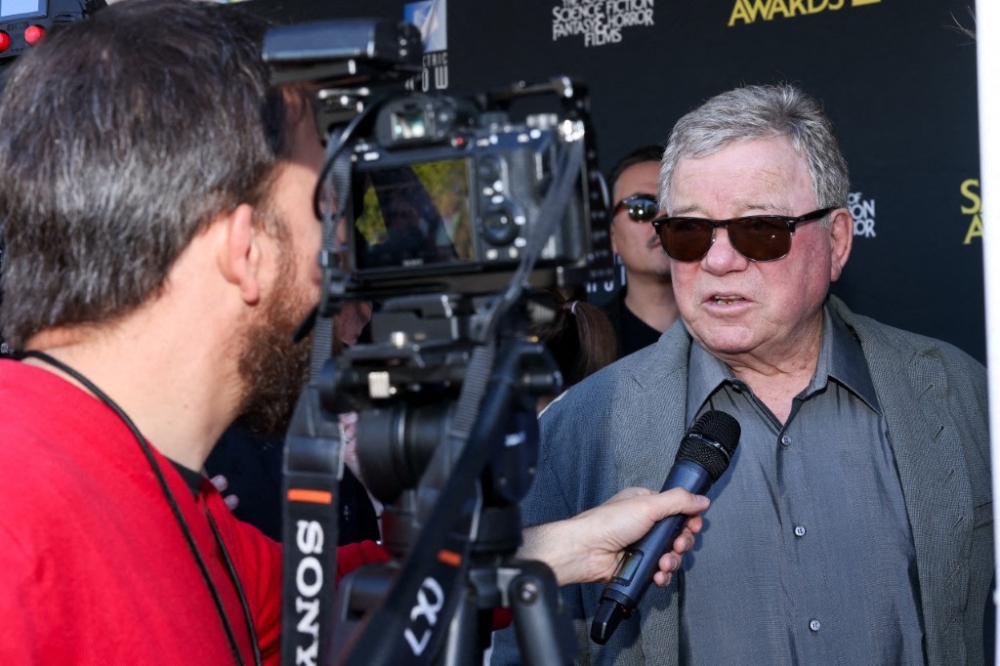 William Shatner cranks up the volume with heavy metal ‘voyage’ at 94, promises Sabbath and Iron Maiden covers. —- AFP pic