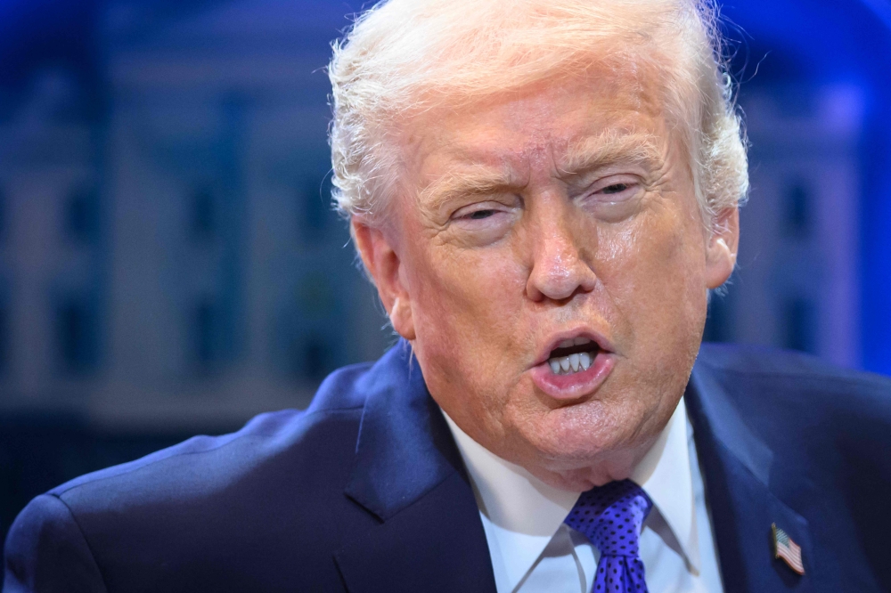 US President Donald Trump alleged there was foreign influence behind the ruling. — AFP pic