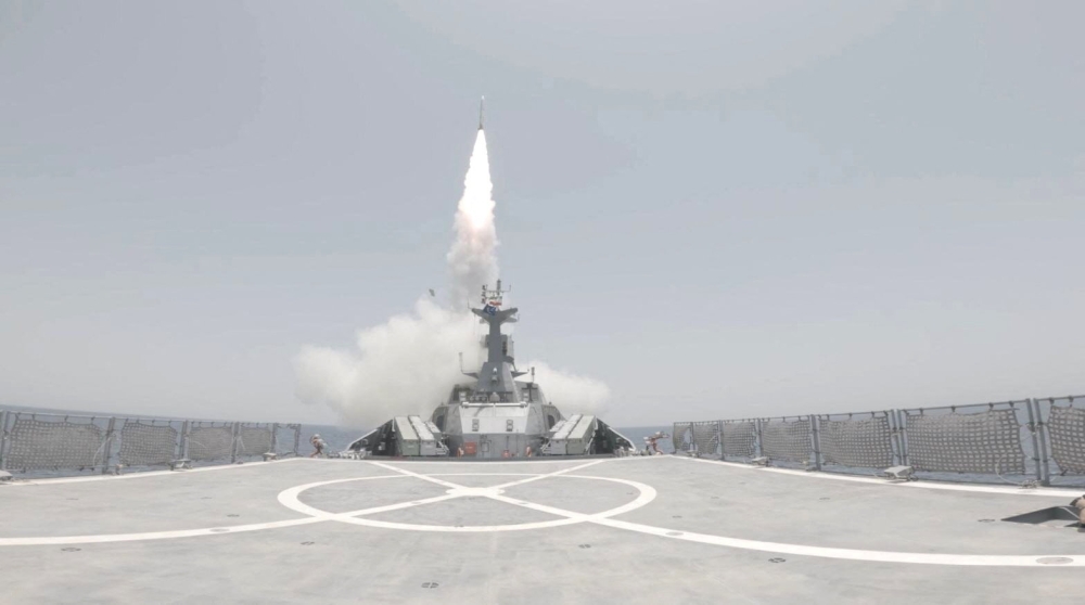 A missile is launched during an exercise in southern Iran, in this handout image obtained on February 17, 2026. — IRGC/WANA (West Asia News Agency) handout pic via Reuter