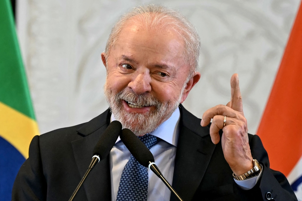 Brazil’s President Luiz Inacio Lula da Silva said: ‘The world doesn’t need more turbulence, it needs peace.’