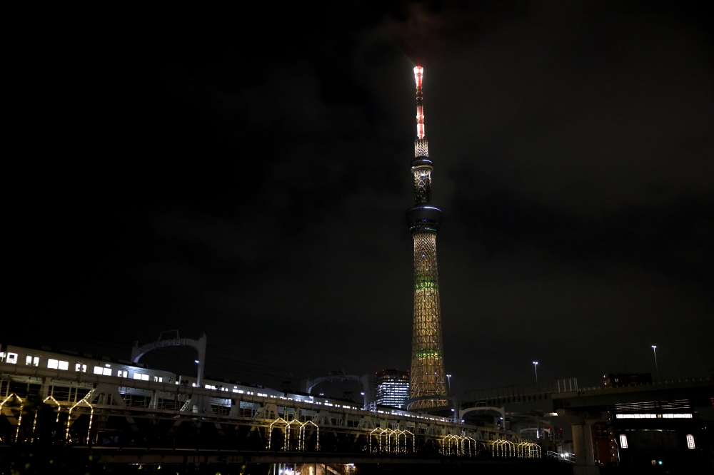 A lift malfunction trapped 20 visitors to the Tokyo Skytree for around five hours. — ZUMA Press Wire via Reuters