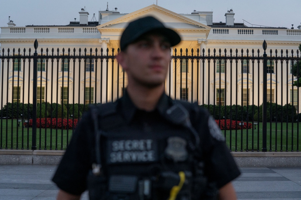 The suspect, a man in his early 20s, was spotted by the north gate of the Mar-a-Lago property, carrying a shotgun and a fuel can, the Secret Service said. — Reuters pic