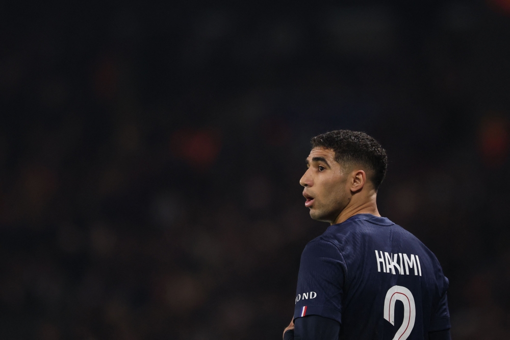 Paris Saint-Germain defender Achraf Hakimi will stand trial in France on a rape charge, his lawyer and prosecutors confirmed. — AFP pic