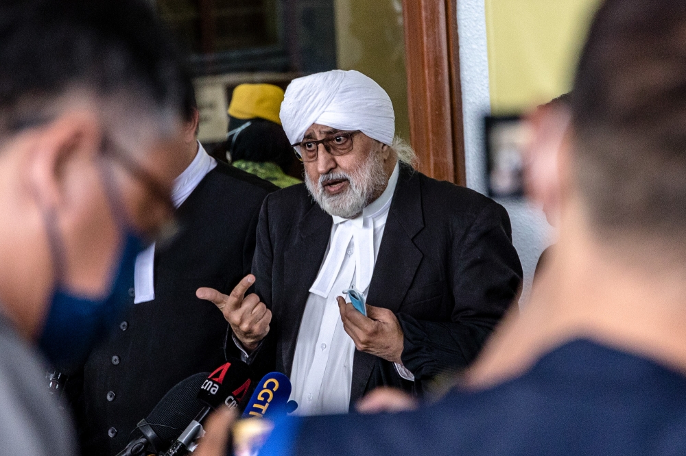 Rosmah’s lawyer Datuk Jagjit Singh is seen here in a file photo. — Picture by Firdaus Latif
