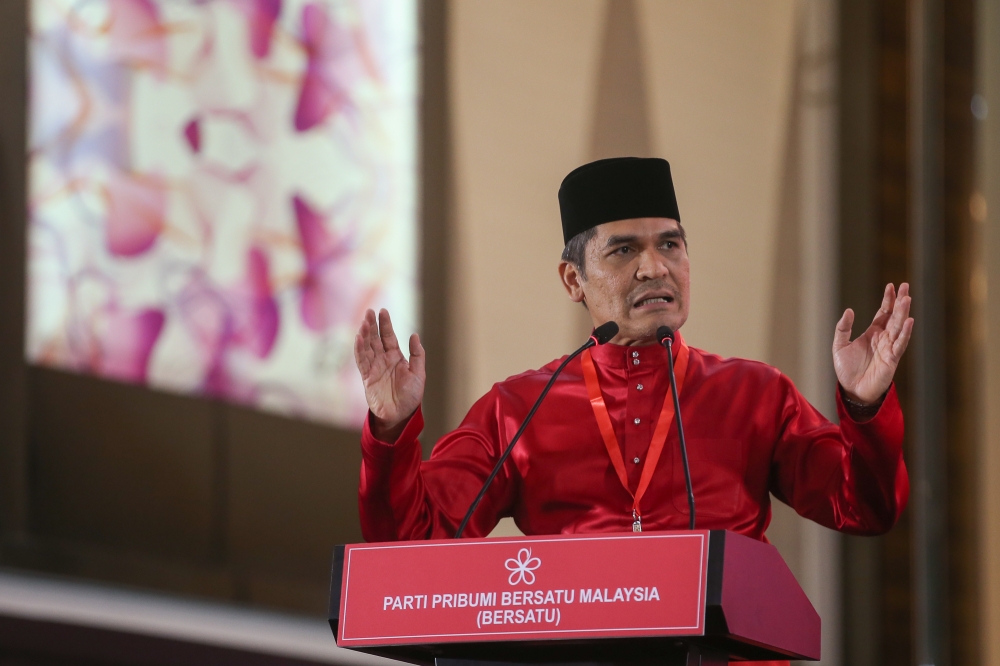 Bersatu has named Mohd Radzi Md Jidin as its new Melaka state chief following a major leadership restructuring. — Picture by Yusof Isa