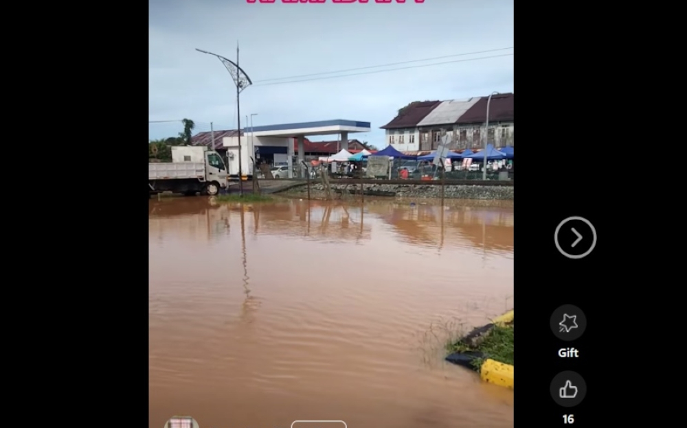 The flood situation in Membakut, February 25, 2026. — Screengrab from Facebook/Ckey Ckey