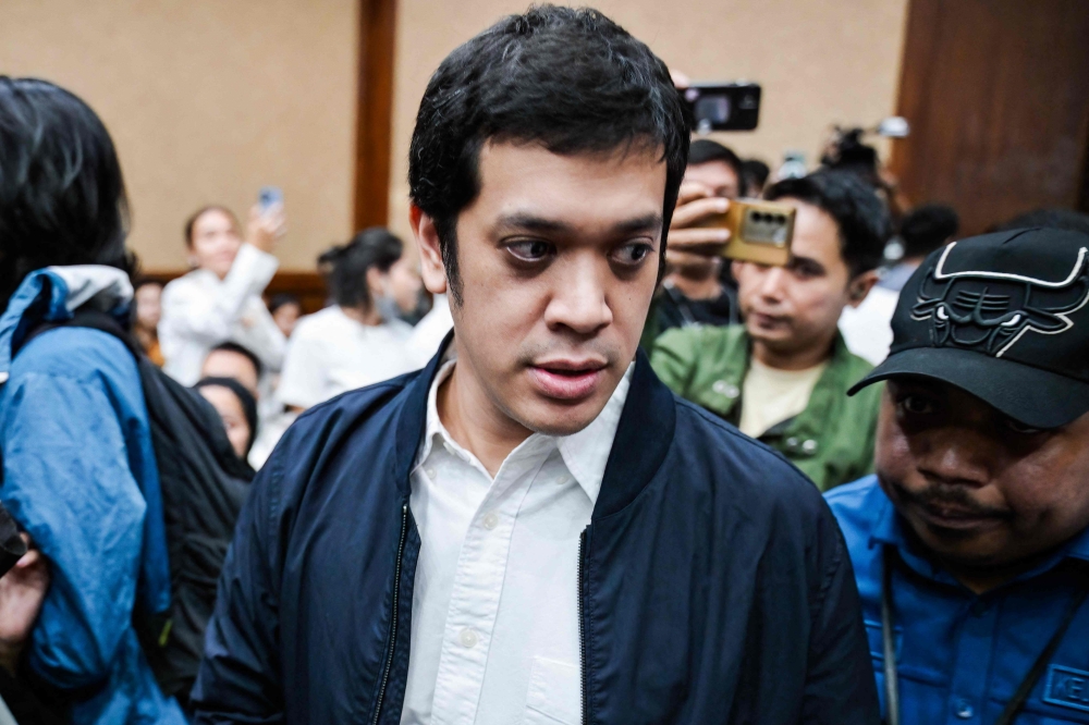 Muhammad Kerry Adrianto Riza, former vice director of Product Optimization at PT Kilang Pertamina Internasional and son of Indonesia’s ‘gasoline godfather’ Riza Chalid, was sentenced to 15 years in jail for the Pertamina corruption case on February 26, 2026 in Jakarta. — AFP pic