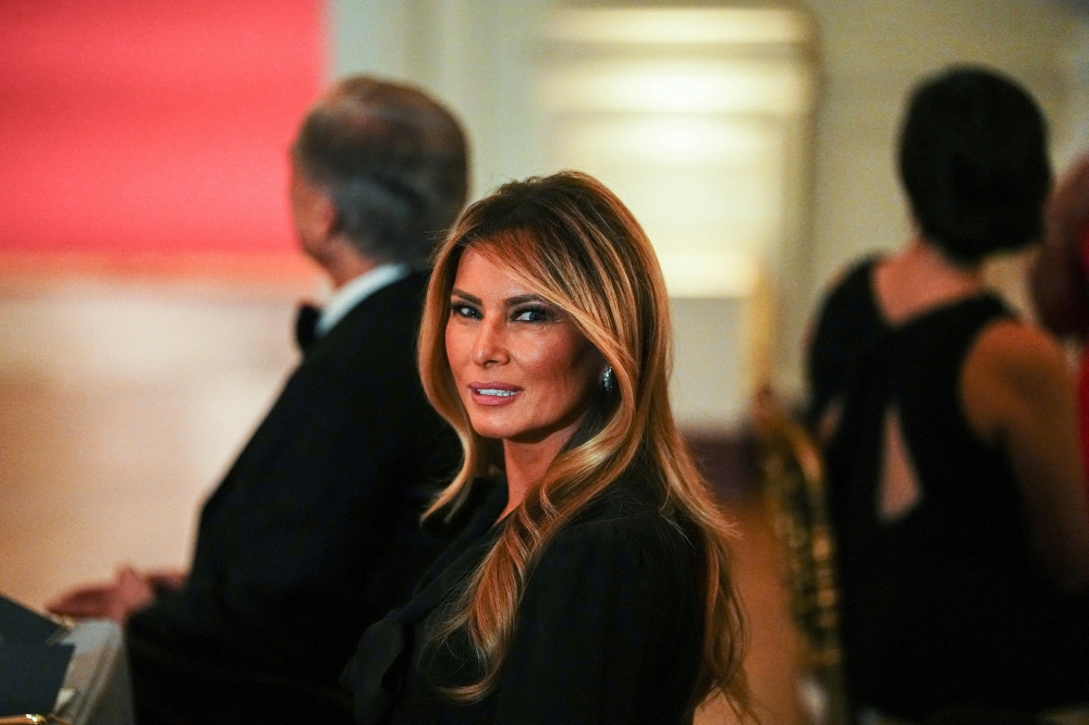 First Lady Melania Trump is slated to chair a UN Security Council meeting today, an appearance that was announced last week before the United States launched its war against Iran. — Reuters pic
