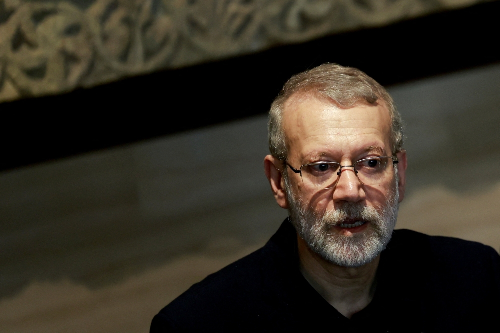 Iran ‘will not negotiate with the United States’, Ali Larijani, the head of Tehran’s Supreme National Security Council said today. — Reuters pic  