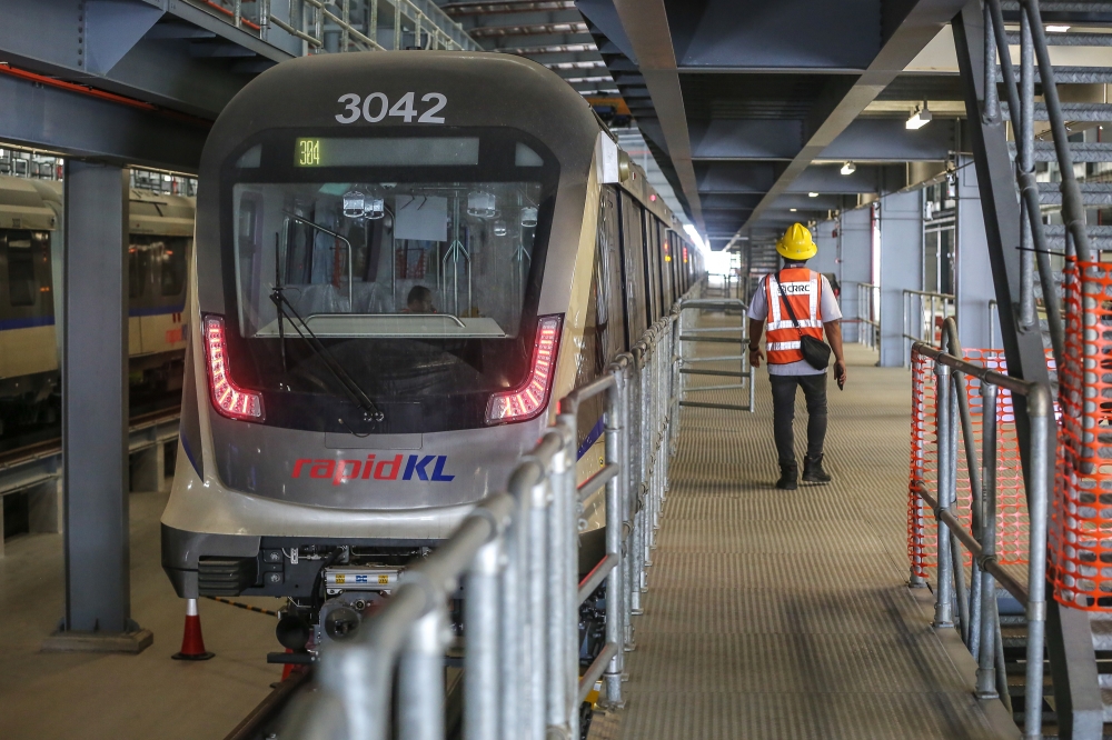 Prasarana president and chief executive officer Amir Hamdan said the fail-free run (FFR) tests for the third train set, involving eight trains, are now in the final stage. — Picture by Yusof Mat Isa