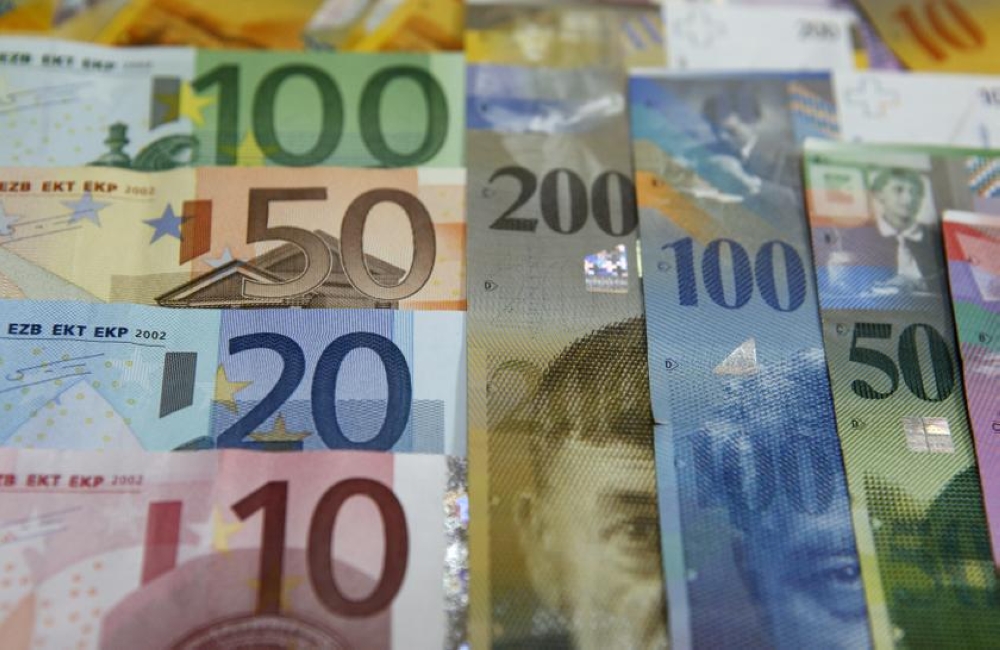 The Swiss franc soared to its strongest in more than a decade versus the euro while the dollar hit a five-week high today as investors sought the safest assets after US and Israeli strikes on Iran raised the risk of a protracted conflict. — Reuters pic