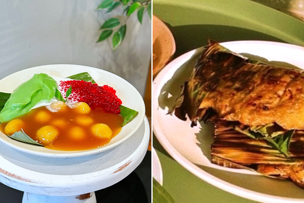 ‘Moreh’ specials include Bubur Candil Sumsum (left) and Lempeng Pisang (right). — Pictures courtesy of Cake Jalan Tiung