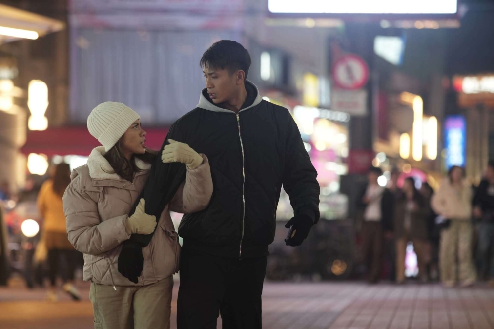 Malaysian actors Noki K-Clique (right) stars as Alif with Ainee Mustafa as Putri in ‘Tiket Sehala – Dibunuh atau Membunuh’ — Picture courtesy of Key Billions