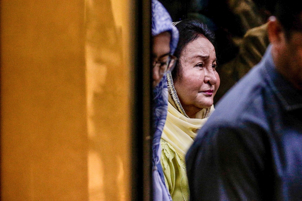 The Federal Court today unanimously dismissed Datin Seri Rosmah Mansor’s appeal, ruling that she had failed to show that there was a ‘real danger of bias’ by solar trial judge Datuk Mohamed Zaini Mazlan. — File picture by Sayuti Zainudin