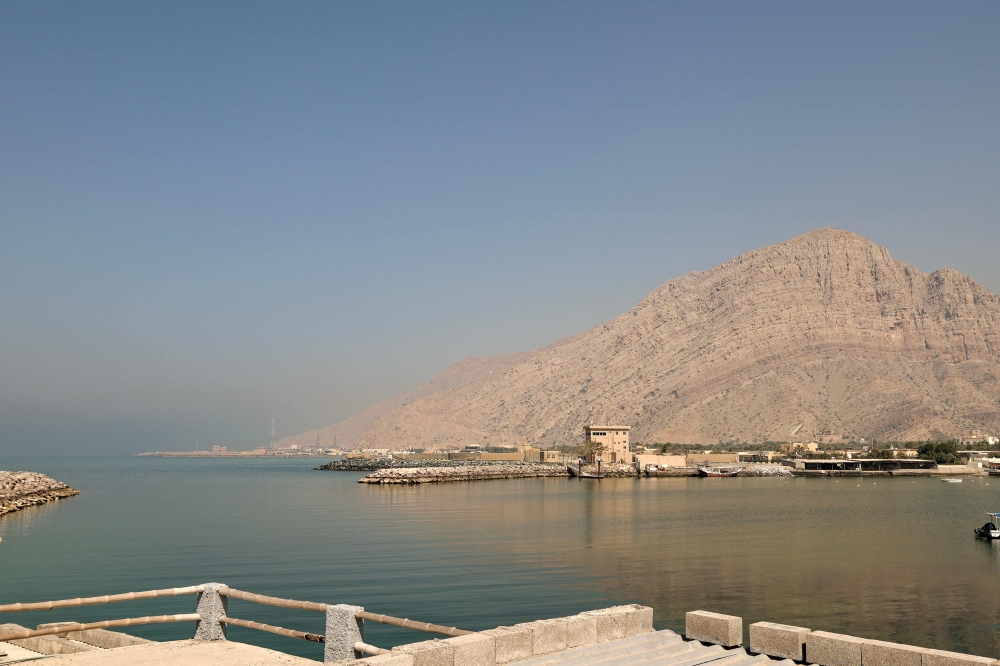 The fishing port of Al Aqir on the Strait of Hormuz in the northern emirate of Ras Al Khaimah is seen on February 25, 2026. — AFP pic