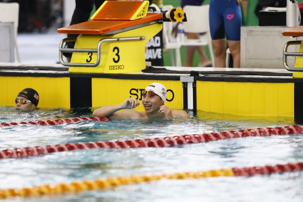 The 23-year-old said he aims to set new records at both events to establish himself as a world-class swimmer. — Picture via Facebook/Steve.Khiew