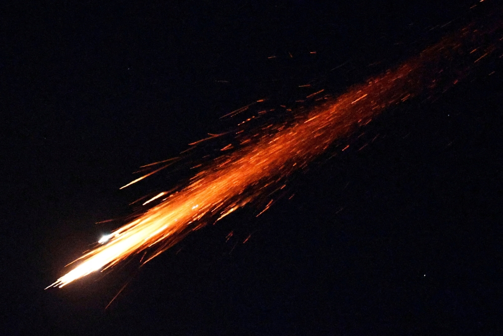 A missile launched from Iran is intercepted, amid the US-Israeli conflict with Iran, in Ashkelon, Israel, March 4, 2026. — Reuters pic