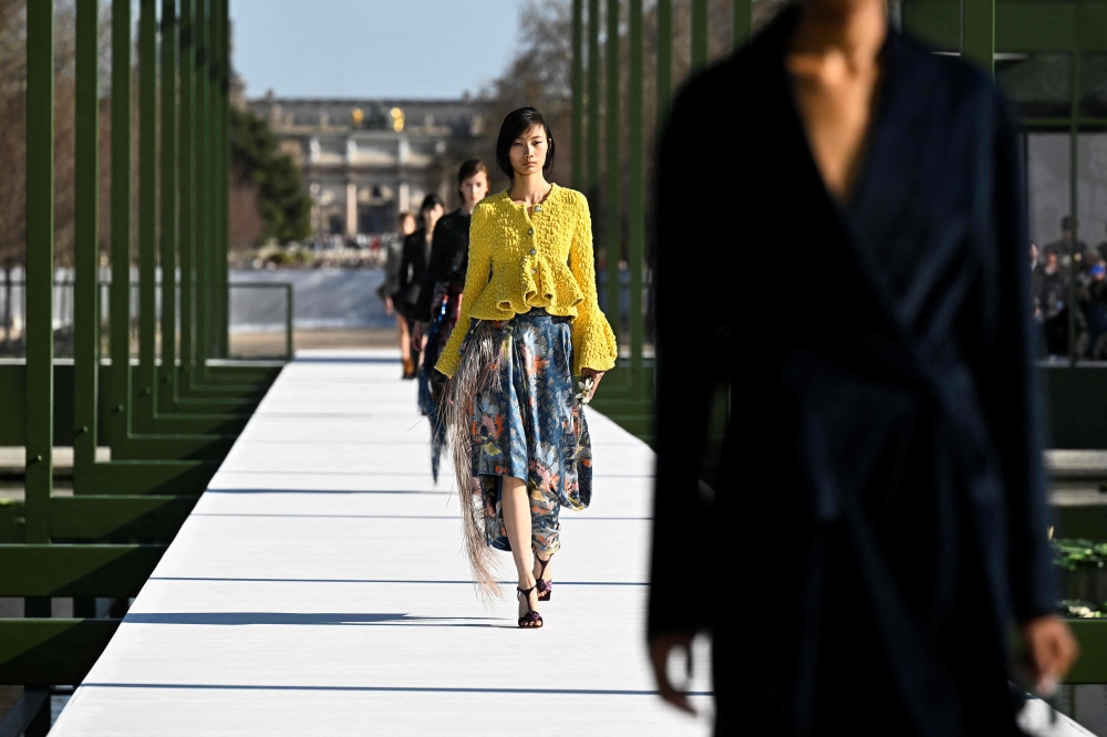 A model presents a creation for Christian Dior for the Women’s Ready to Wear Fall/Winter 2026-2027 collection fashion show as part of the Paris Women Fashion Week, in Paris March 3, 2026. — AFP pic