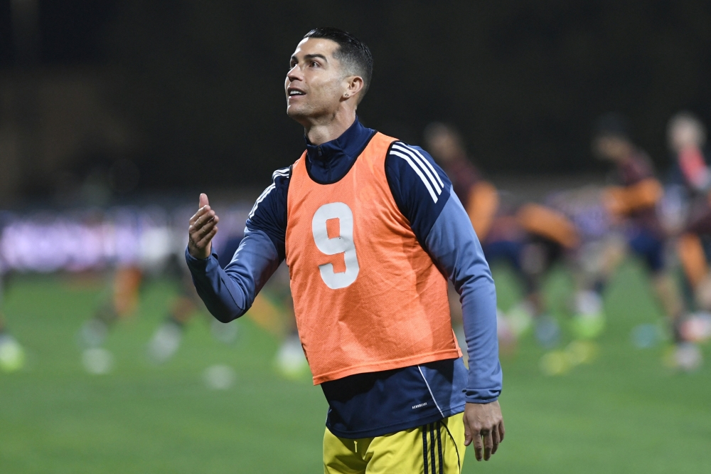 Cristiano Ronaldo has a hamstring tendon injury, his Saudi Arabian club Al-Nassr announced yesterday, but his participation in the 2026 World Cup does not appear to be in doubt. — Reuters pic  