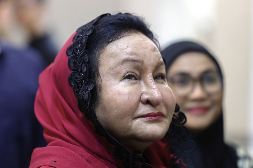 Datin Seri Rosmah Mansor arrives at the Kuala Lumpur Court Complex on December 19, 2024. — Bernama pic