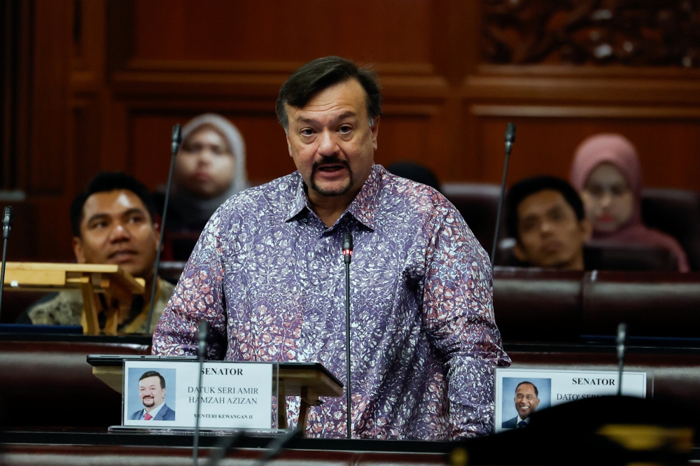 Finance Minister II Datuk Seri Amir Hamzah Azizan said an estimated 60 per cent of Employees Provident Fund members can potentially reach the basic savings level of around RM390,000 at the age of 60 by 2030. — Bernama pic