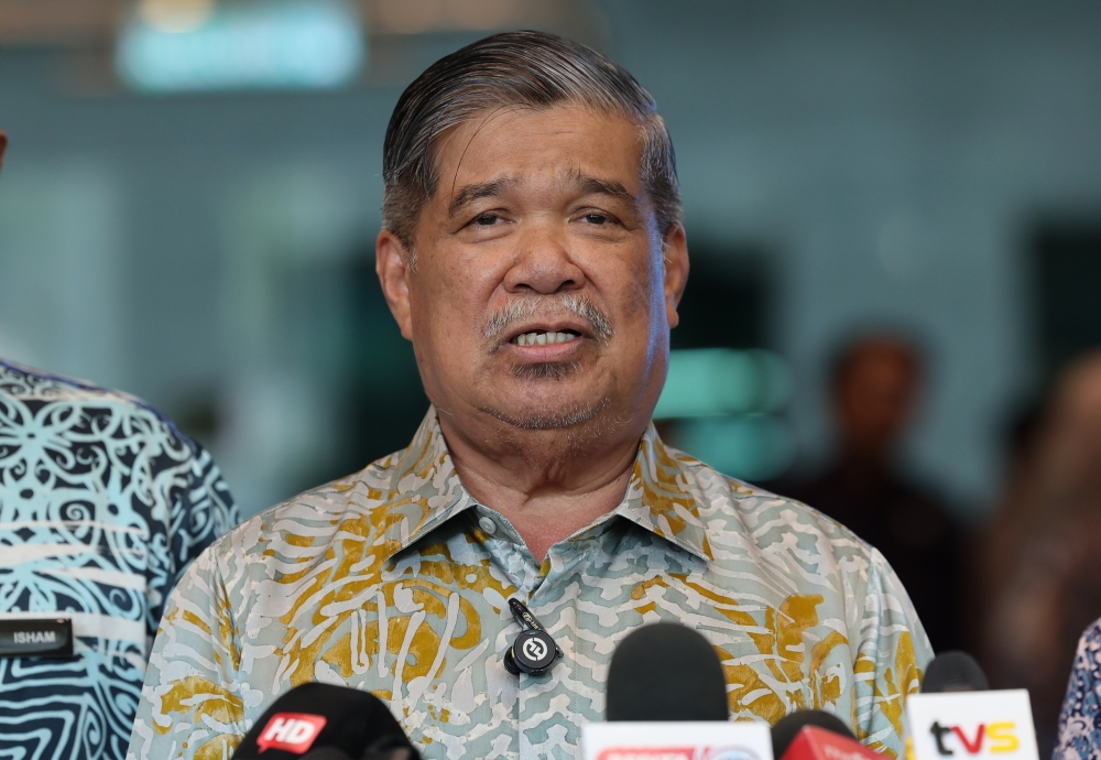 Minister of Agriculture and Food Security Datuk Seri Mohamad Sabu speaks at a press conference in conjunction with the Prime Minister's Ihya Ramadan Programme with employees of the Ministry of Agriculture and Food Security (KPKM) at Wisma Tani, Kuala Lumpur March 5, 2026. — Bernama pic